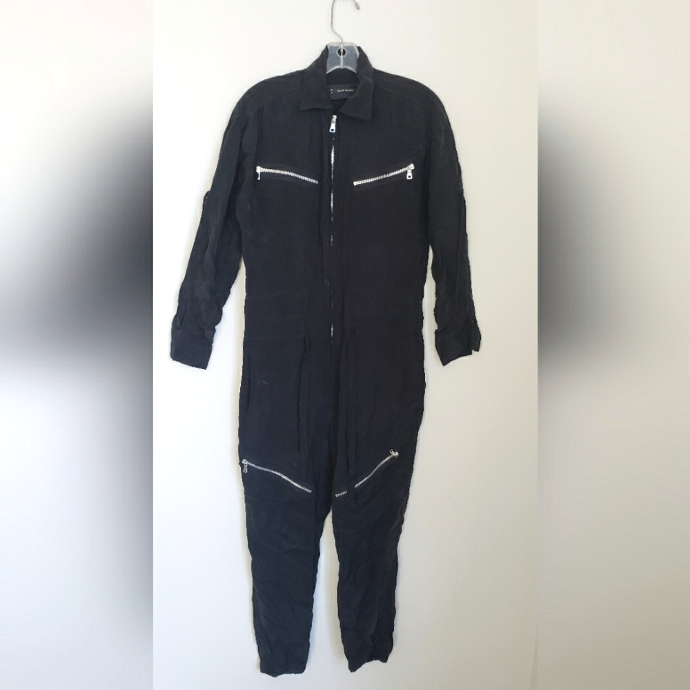 Calvin Rucker Jumpsuit size Medium Zippers Pockets